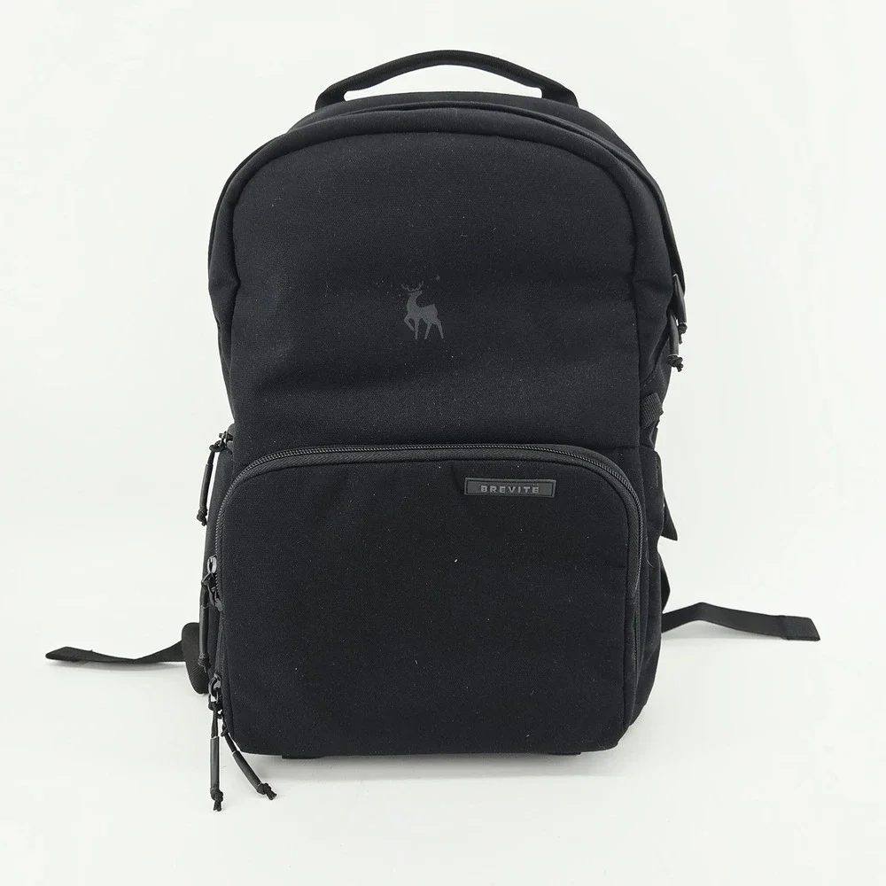 Brevite The Jumper Camera Organizer Backpack Black Laptop Bag w/ Inserts